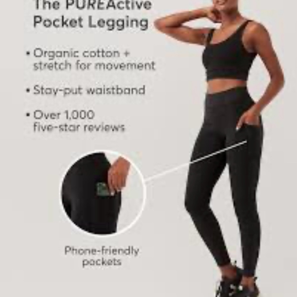 PACT Earth’s Favorite Leggings in Grey 🩶